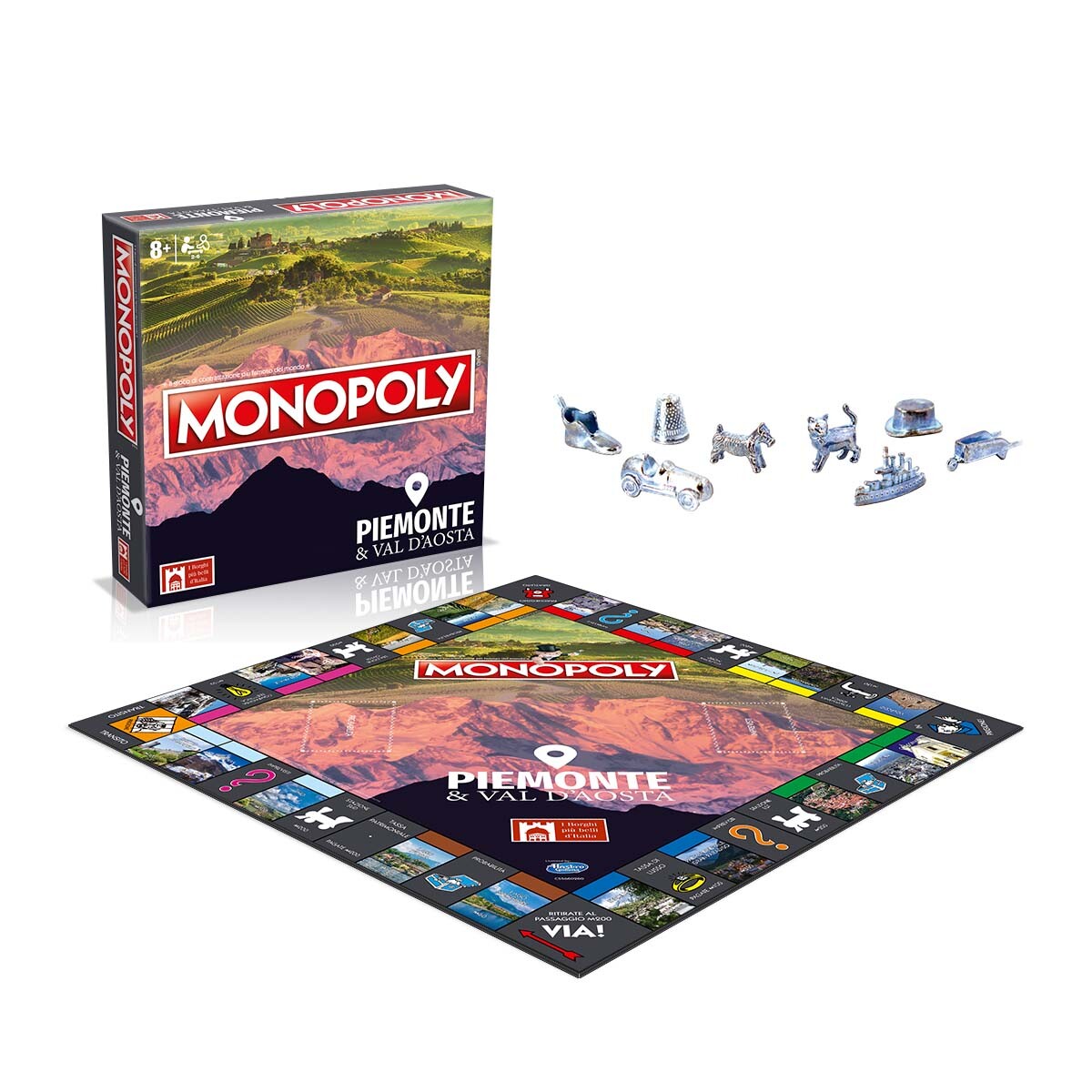 MONOPOLY - I BORGHI PIÙ BELLI D'ITALIA - PIEMONTE & VALLE D'AOSTA